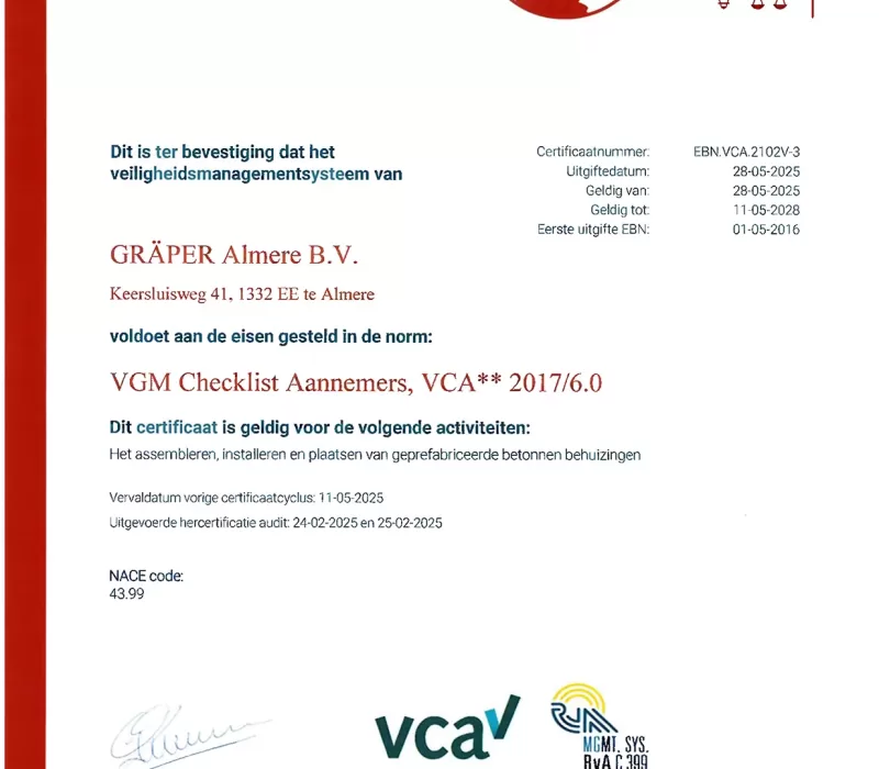 GRAPER MVO 2025 CO2 EBN certificaat